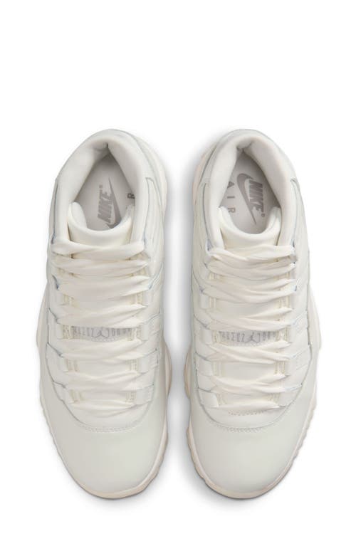Jordan Air  11 Retro Mid Basketball Sneaker In White