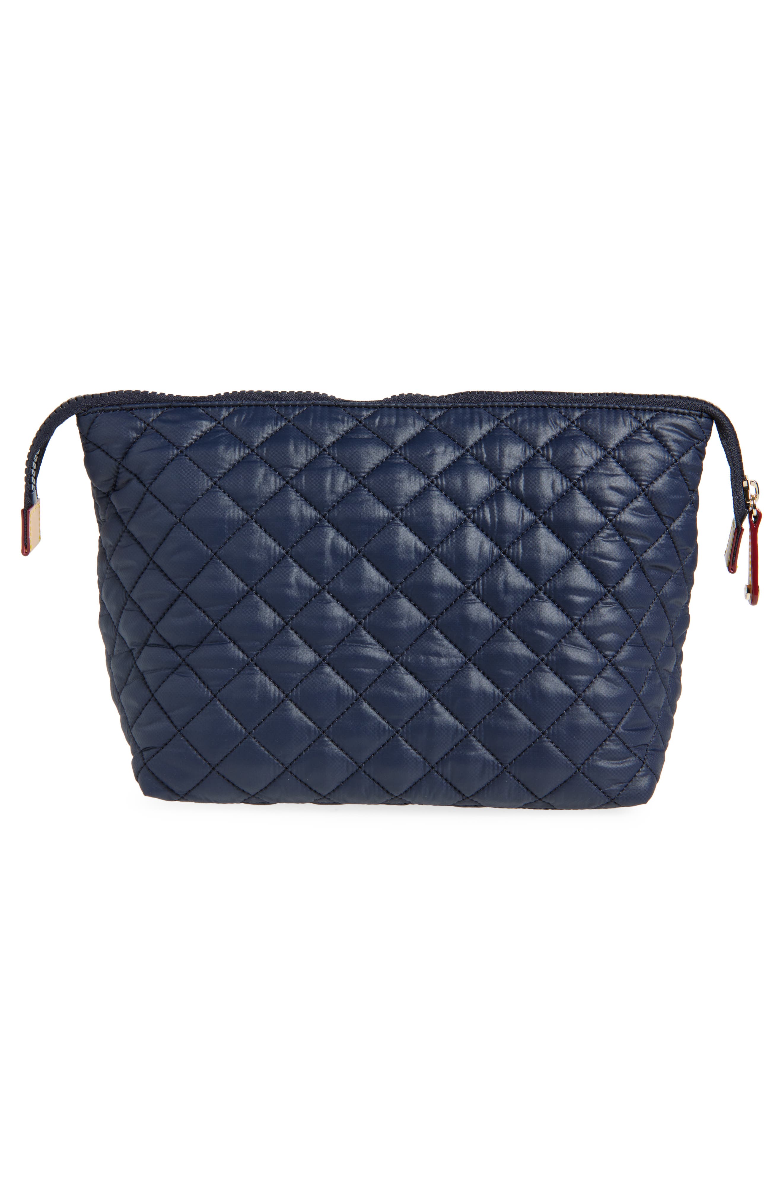 Large Zoey Quilted Nylon Clutch, Alternate, color, MZW ANCHOR