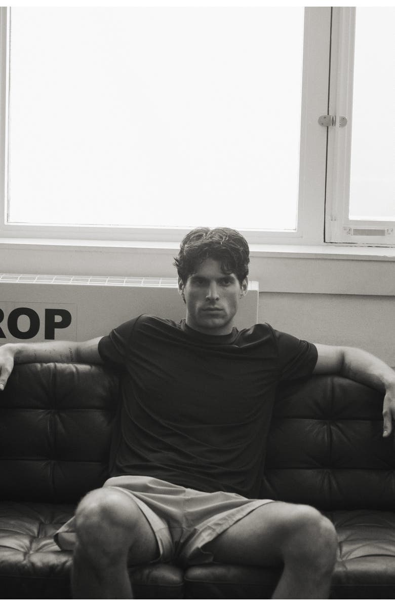 H&M Mesh Sports T-shirt With Drymove, Alternate, color, Black