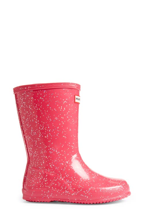 Hunter Kids' Original First Classic Glitter Rain Boot In Pink