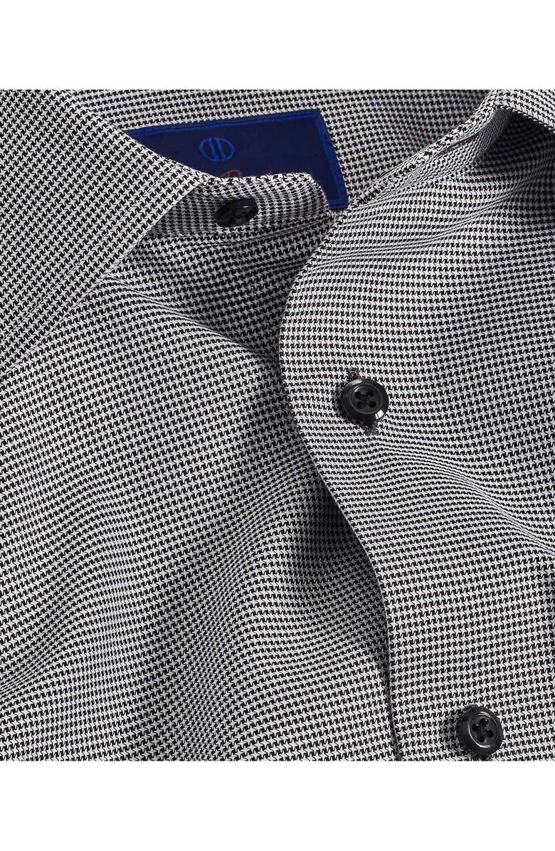 David Donahue Trim Fit Micropattern Cotton Dress Shirt, Alternate, color, 
