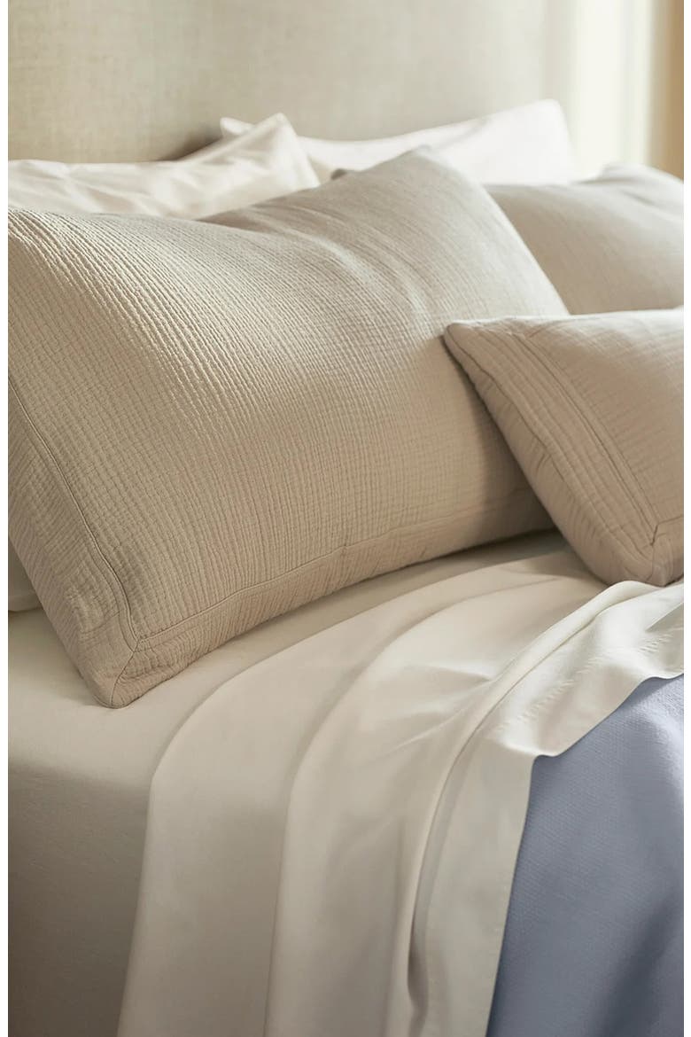 Dream Organic Cotton Duvet Cover & Shams Set, Alternate, color, SAND