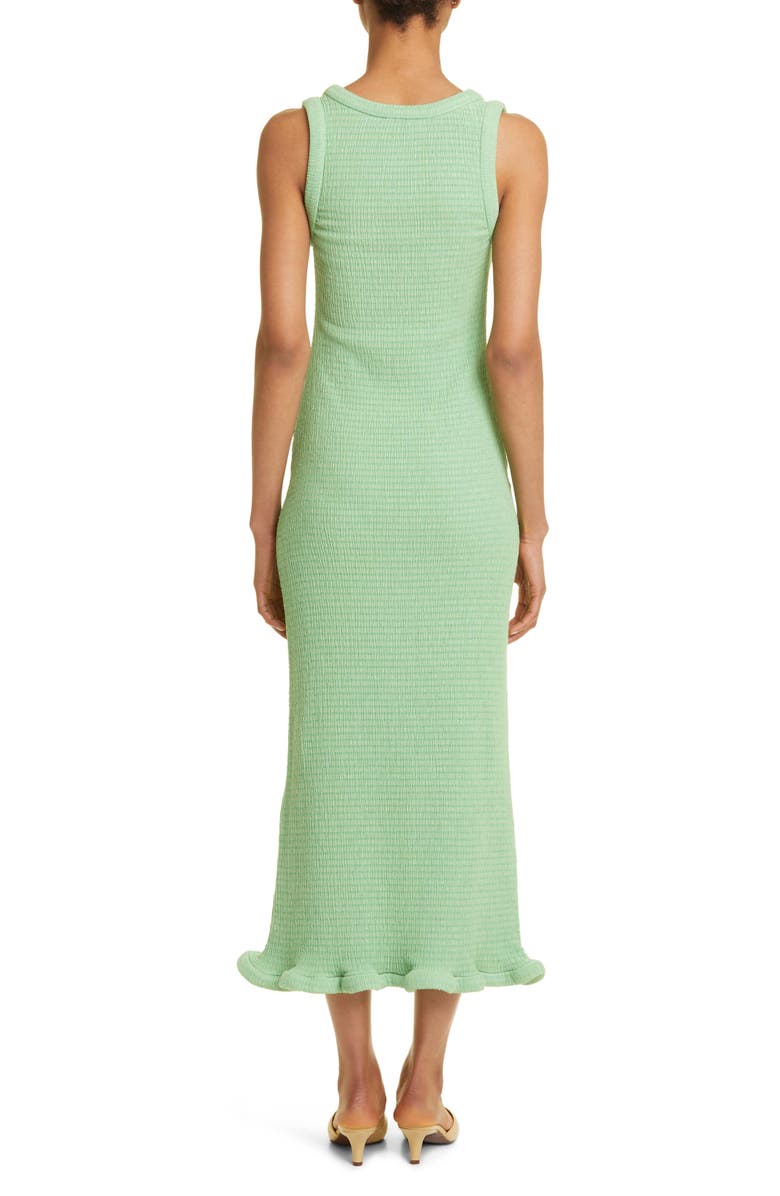 Jil Sander Ruffle Hem Jersey Midi Tank Dress, Alternate, color, 