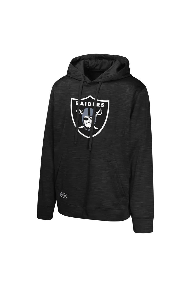 Men's Black Las Vegas Raiders Streak Fleece Pullover Hoodie, Alternate, color, Black