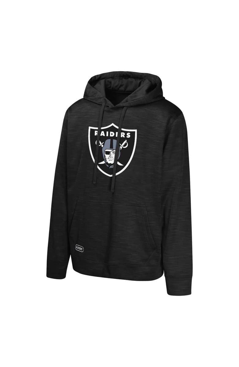 Outerstuff Men's Black Las Vegas Raiders Streak Fleece Pullover Hoodie, Alternate, color, Black