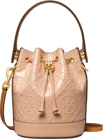 Tory Burch all T offers drawstring tan leather Backpack