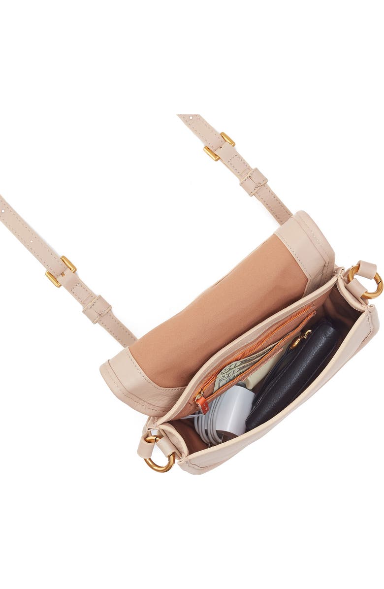 HOBO Small Kiva Leather Crossbody Bag, Alternate, color, Stonewash