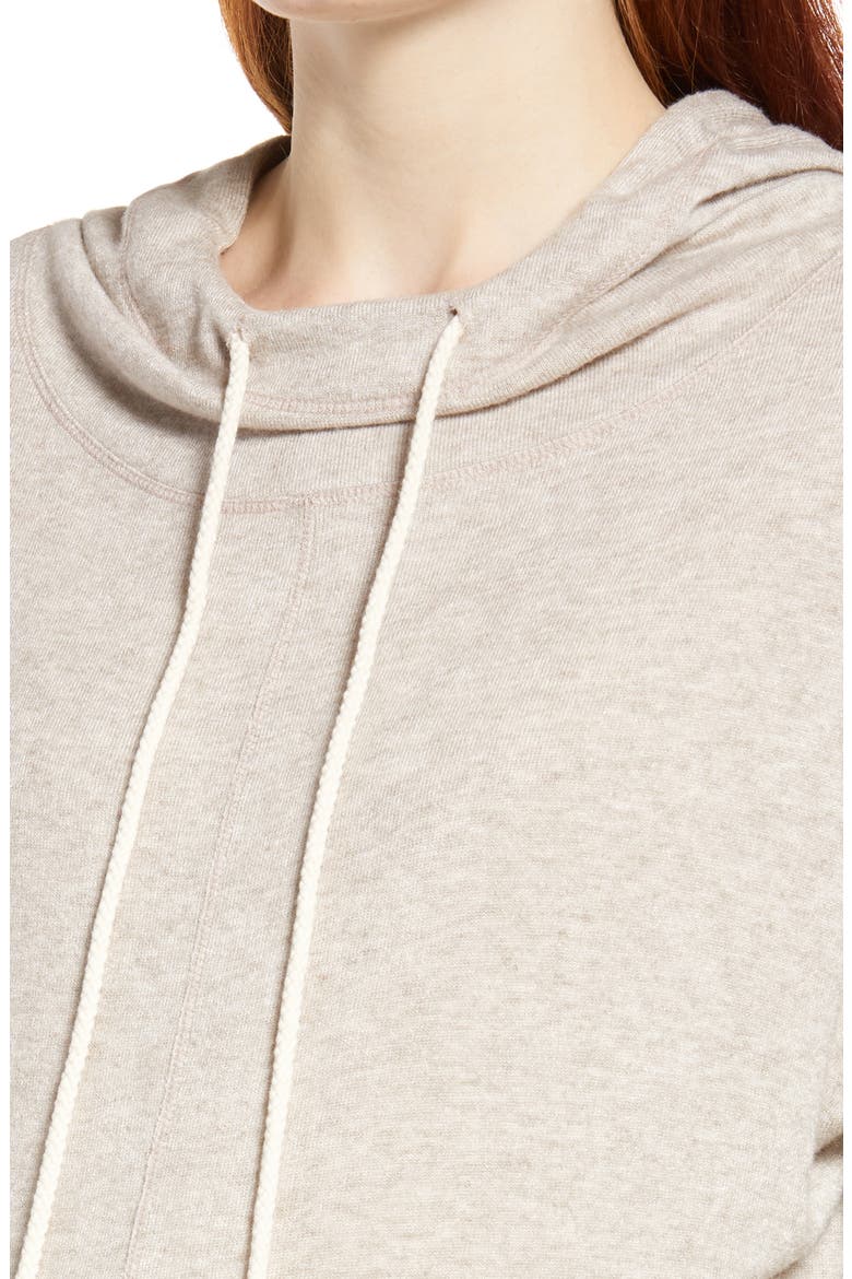 Knit Maternity Hoodie, Alternate, color, OATMEAL