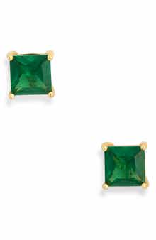 NORDSTROM RACK Princess Cut Cubic Zirconia Stud Earrings