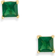 NORDSTROM RACK Princess Cut Cubic Zirconia Stud Earrings