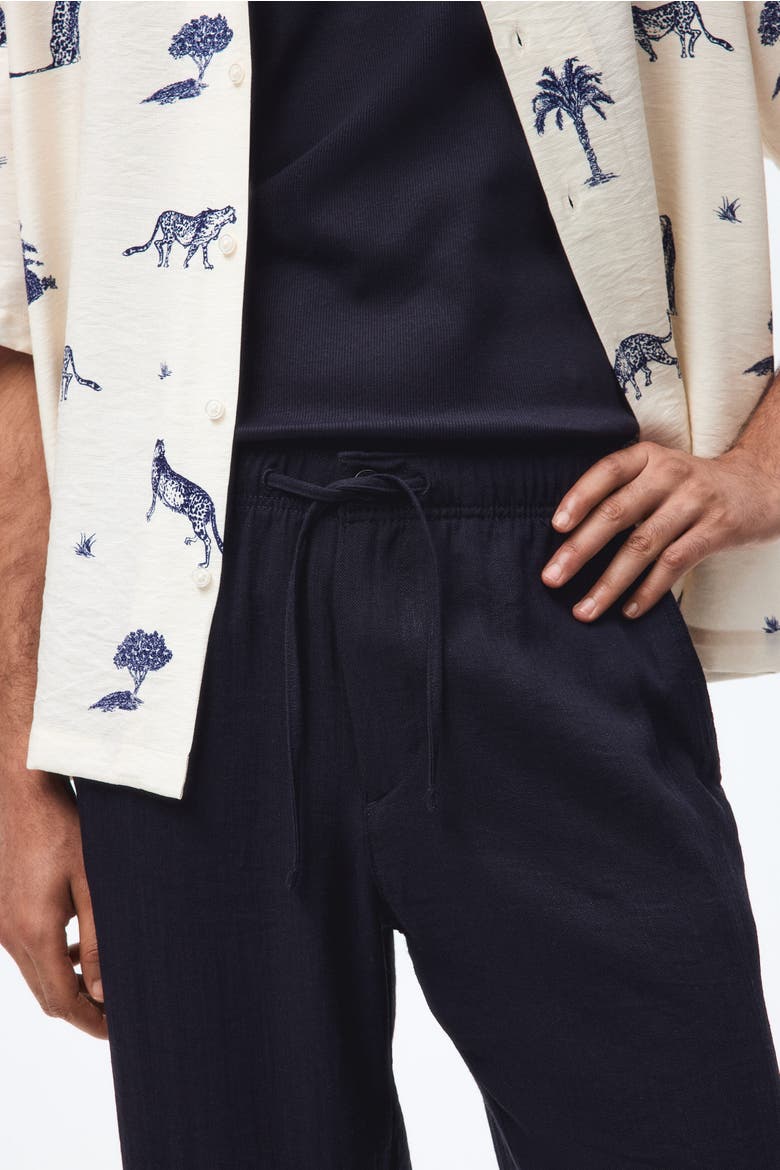 Relaxed Fit Trousers, Alternate, color, Navy blue