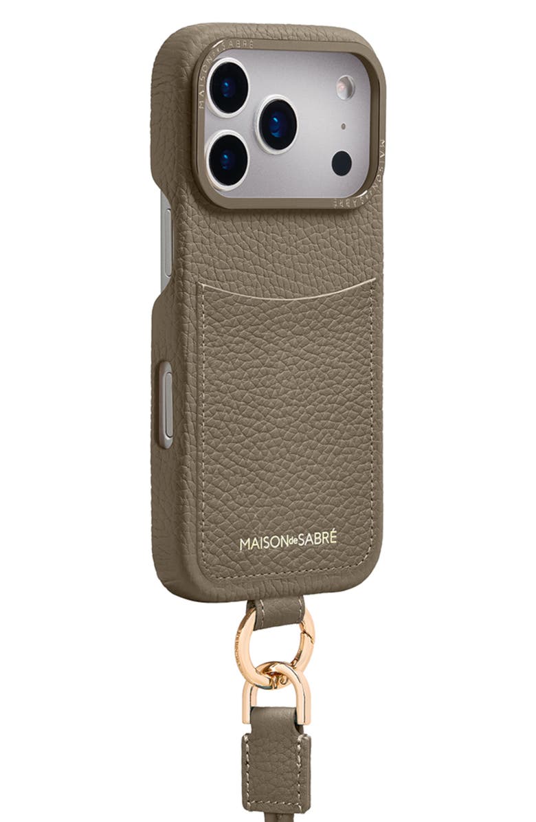 MAISON de SABRÉ Sling Phone Case, Alternate, color, Cashmere Clay