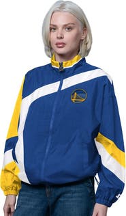 STARTER Women's Starter Royal/Gold Golden State Warriors 1st Quarter Full-Zip Jacket