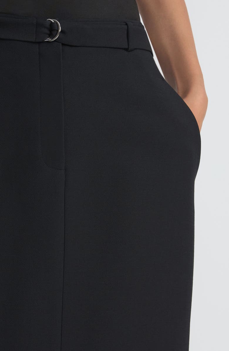 Lafayette 148 New York Saint Mark's Wool & Silk Crepe Flare Pants, Alternate, color, 