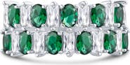 CZ by Kenneth Jay Lane Emerald & Oval Cubic Zirconia Ring