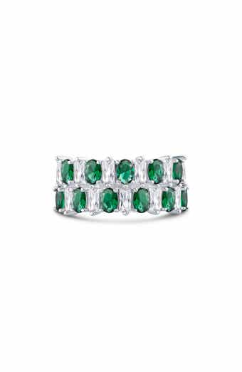 CZ by Kenneth Jay Lane Emerald & Oval Cubic Zirconia Ring