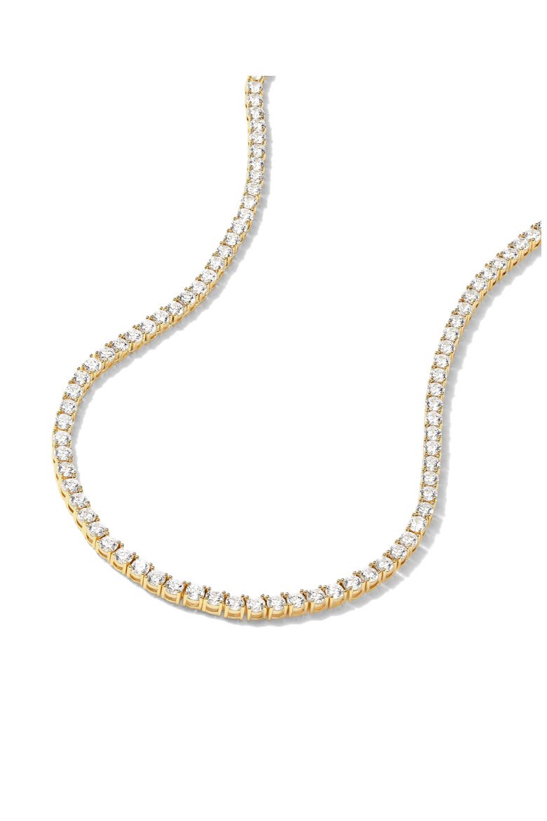 Grand Heiress Cubic Zirconia Tennis Necklace, Alternate, color, GOLD-WHITE