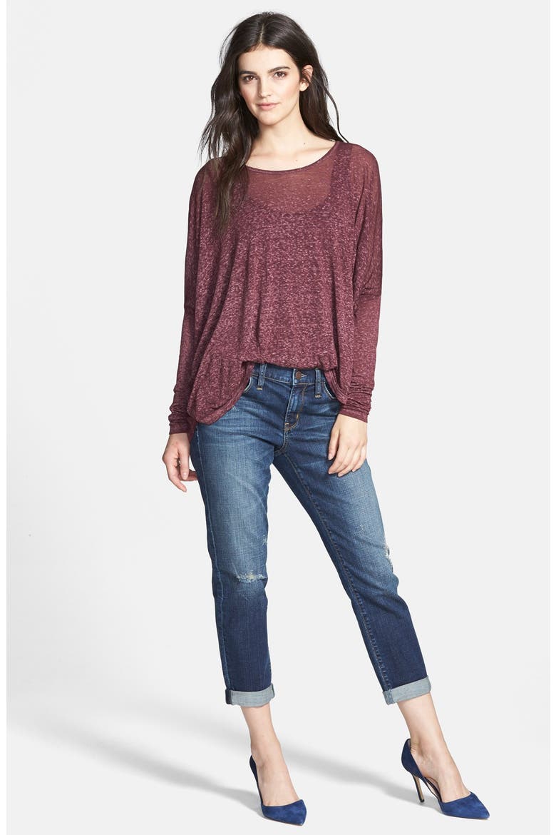 Treasure&Bond Boyfriend Jeans, Alternate, color, MEDIUM WASH