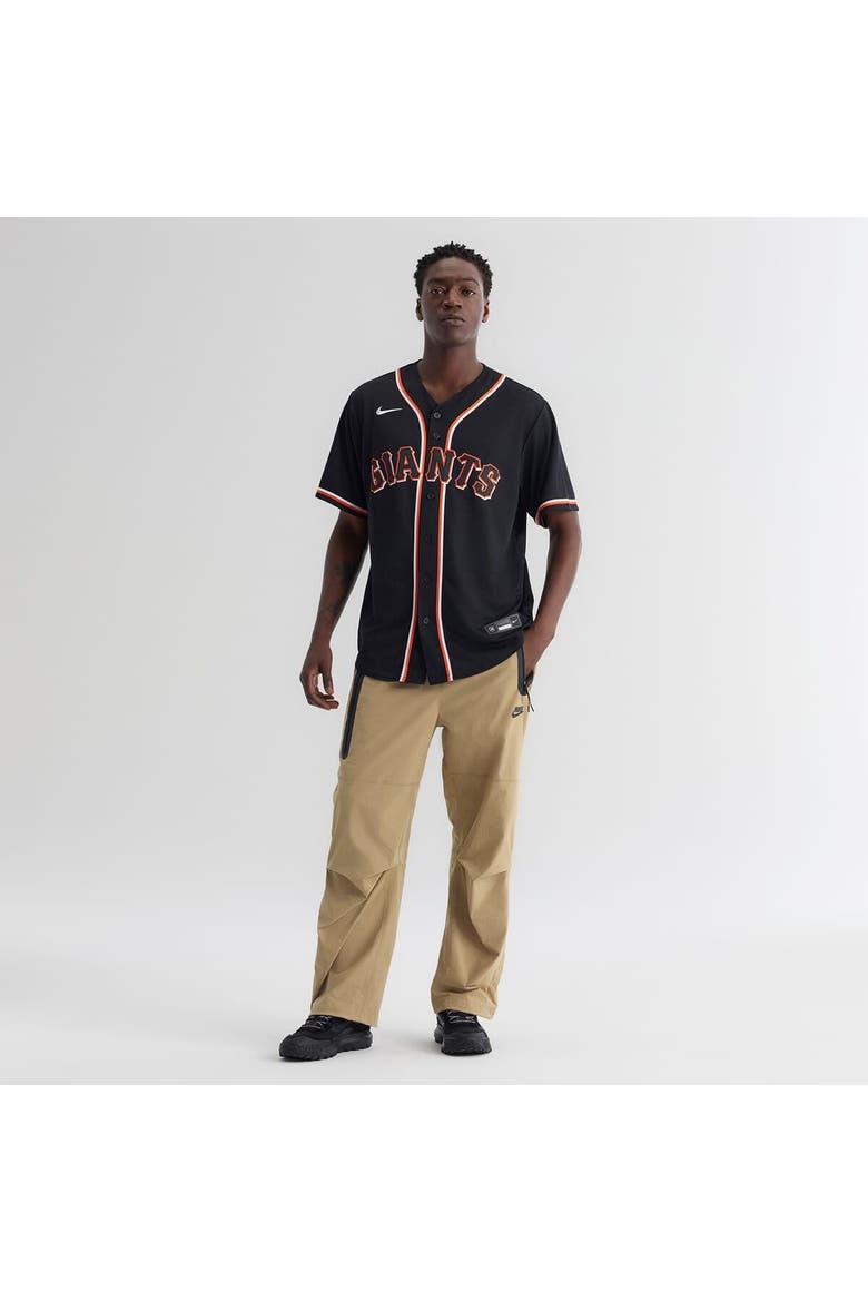 Men's Nike Jung Hoo Lee San Francisco Giants Fashion Replica Black Out Jersey, Alternate, color, Black