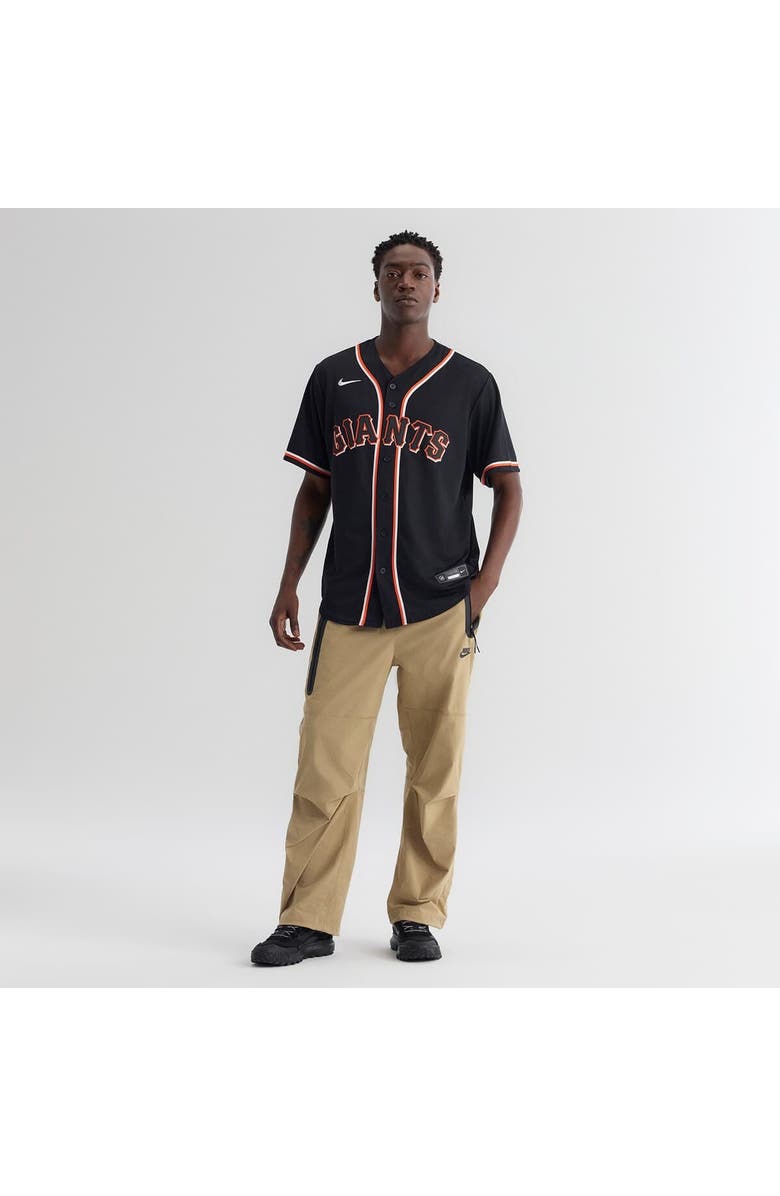 Nike Men's Nike Jung Hoo Lee San Francisco Giants Fashion Replica Black Out Jersey, Alternate, color, Black