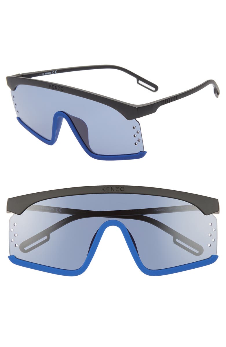 KENZO 140mm Shield Sunglasses, Main, color,