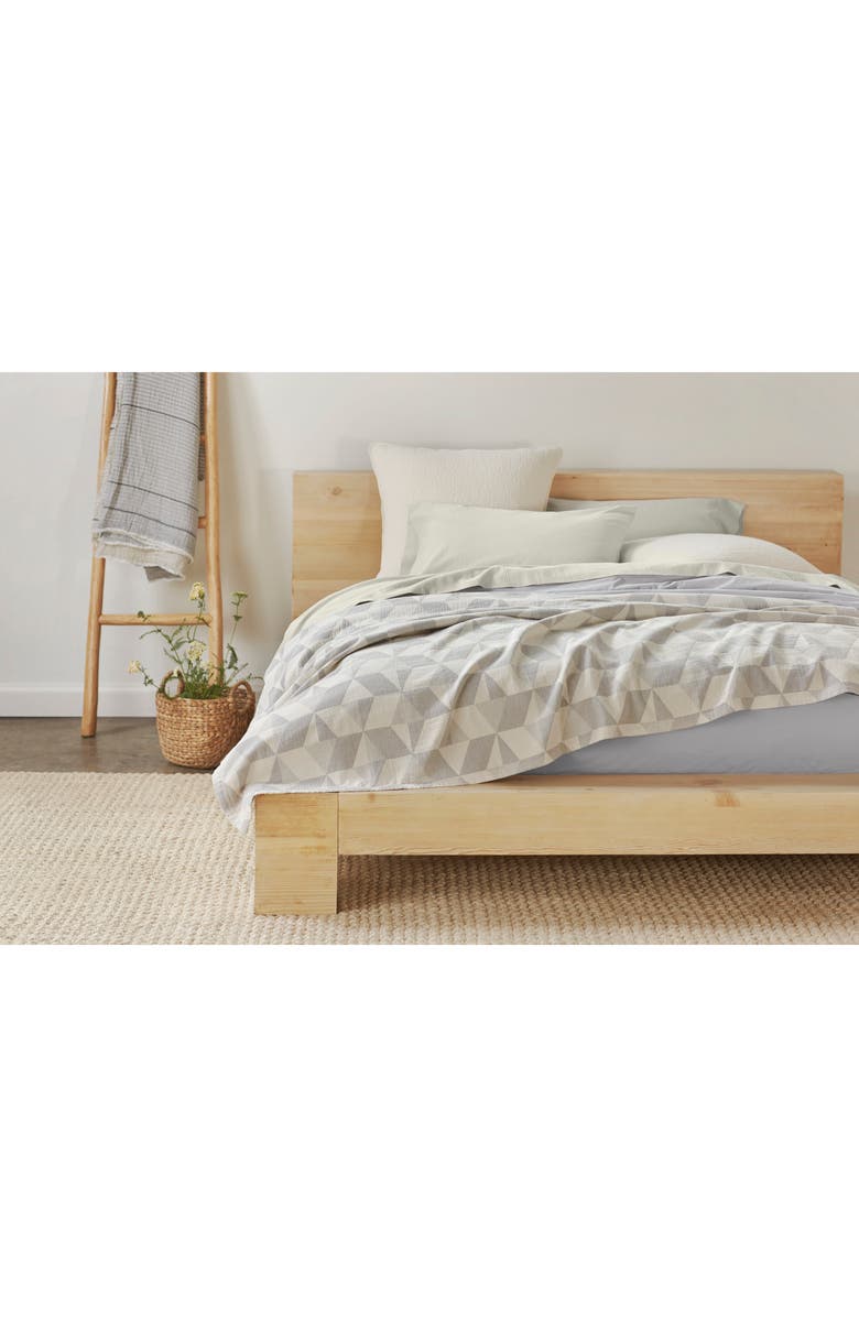 Coyuchi Pismo Organic Cotton Blanket, Alternate, color, Lake