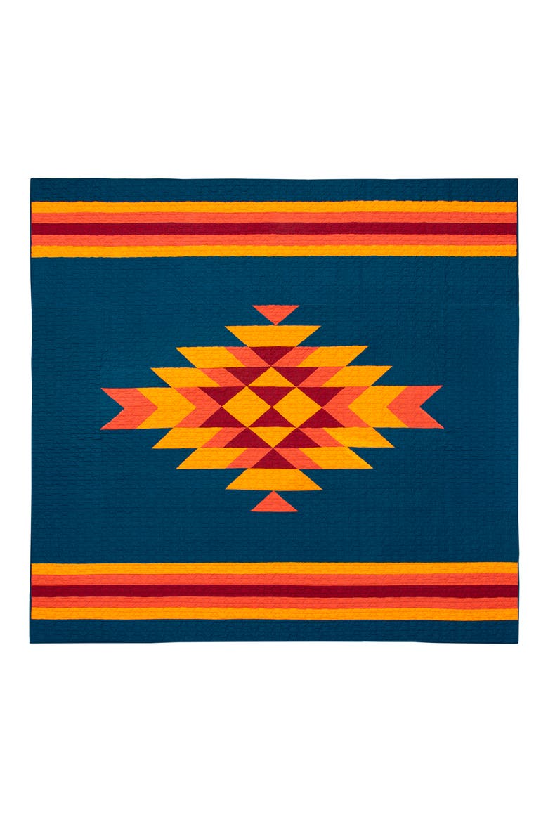 Canyon Ranch Quilt & Sham Set, Main, color, BLUE MULTI