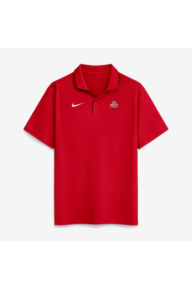 Men's Nike Scarlet Ohio State Buckeyes Primetime Victory Plus Dri-FIT Polo, Main, color, Scarlet
