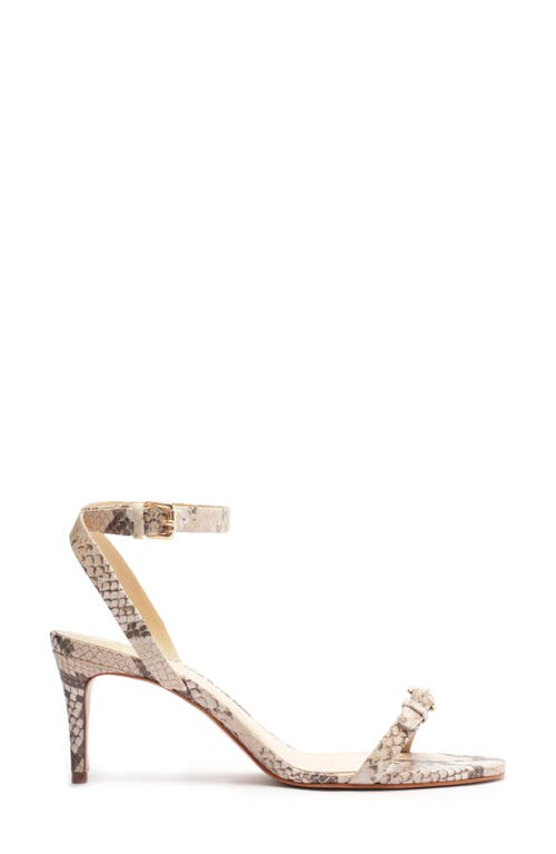 Schutz Aurora Mid Ankle Strap Sandal In Beige Latte