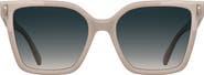 Longchamp Roseau 55mm Modified Rectangular Sunglasses