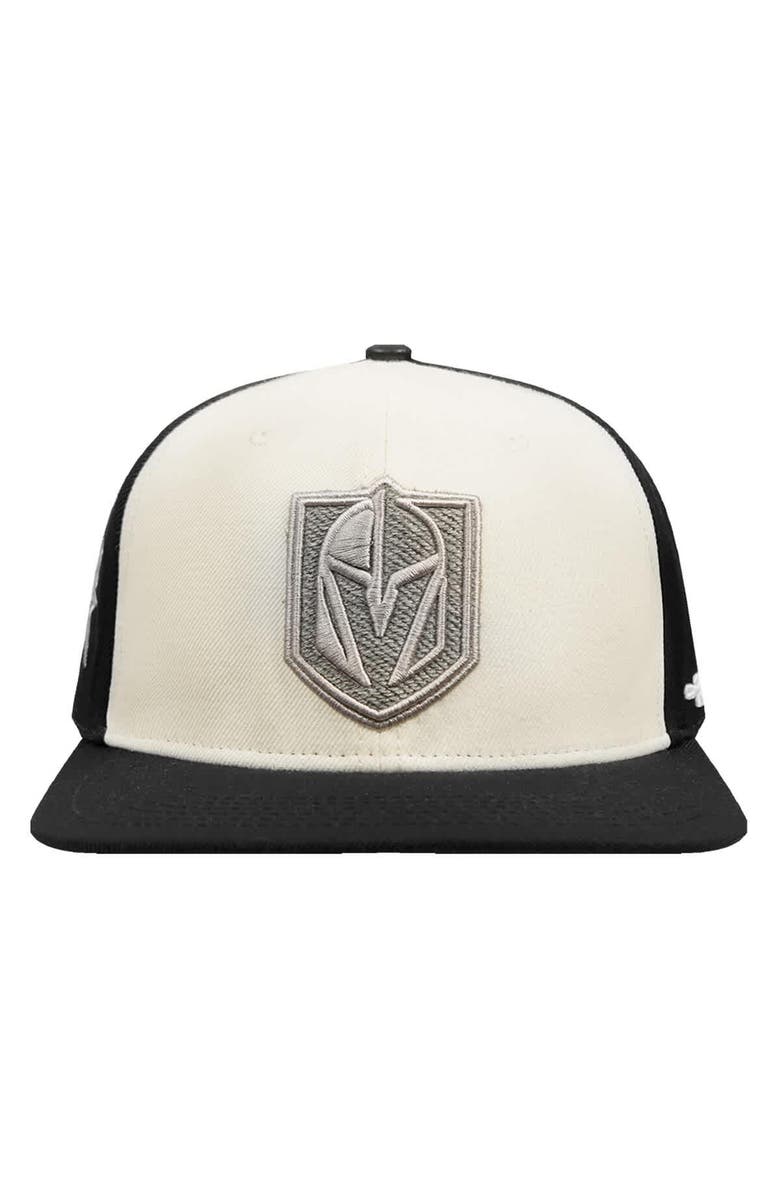 PRO STANDARD Men's Pro Standard Cream Vegas Golden Knights French Terry Snapback Hat, Alternate, color, Cream