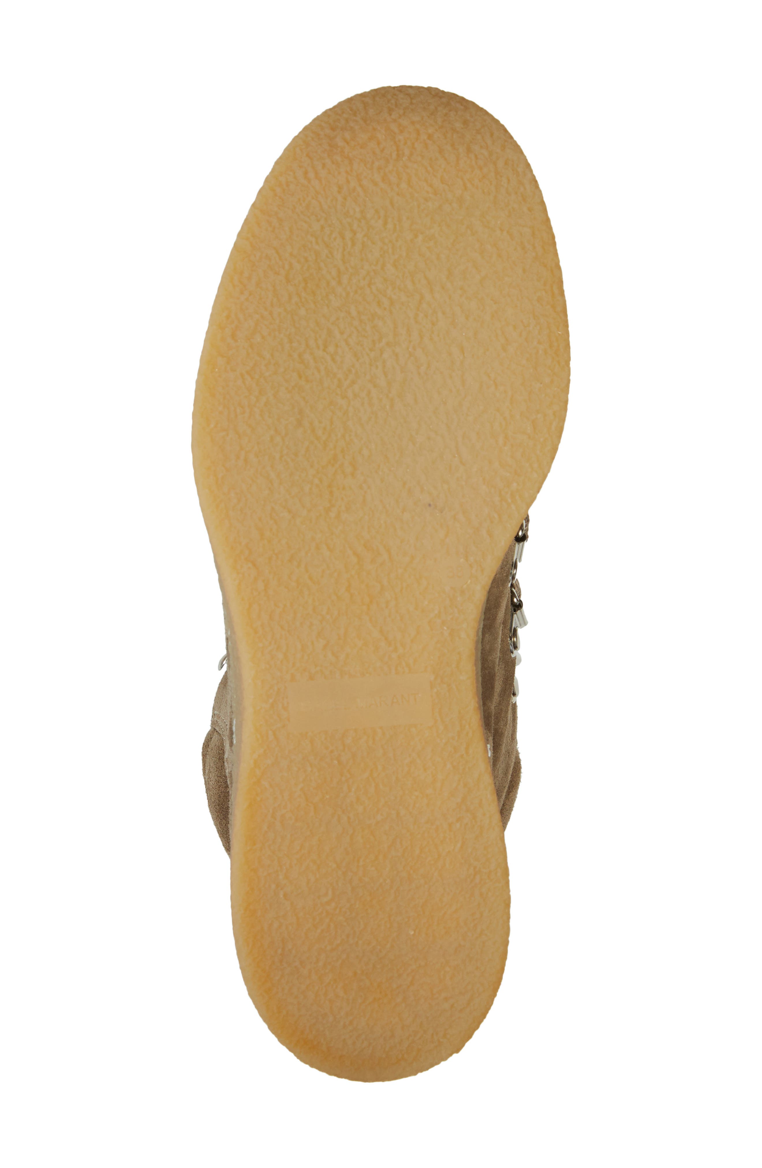 Isabel Marant Alpica Genuine Shearling Hiking Boot, Alternate, color, 