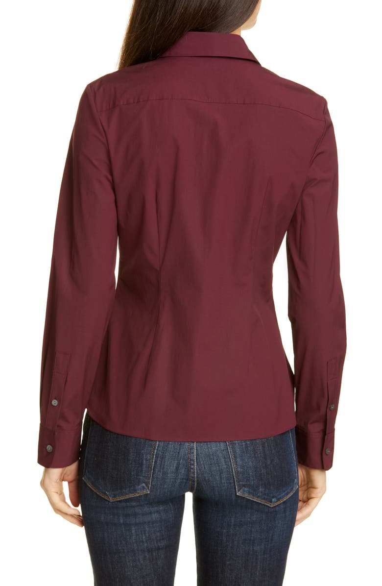 Theory Classic Fitted Stretch Cotton Shirt, Alternate, color,