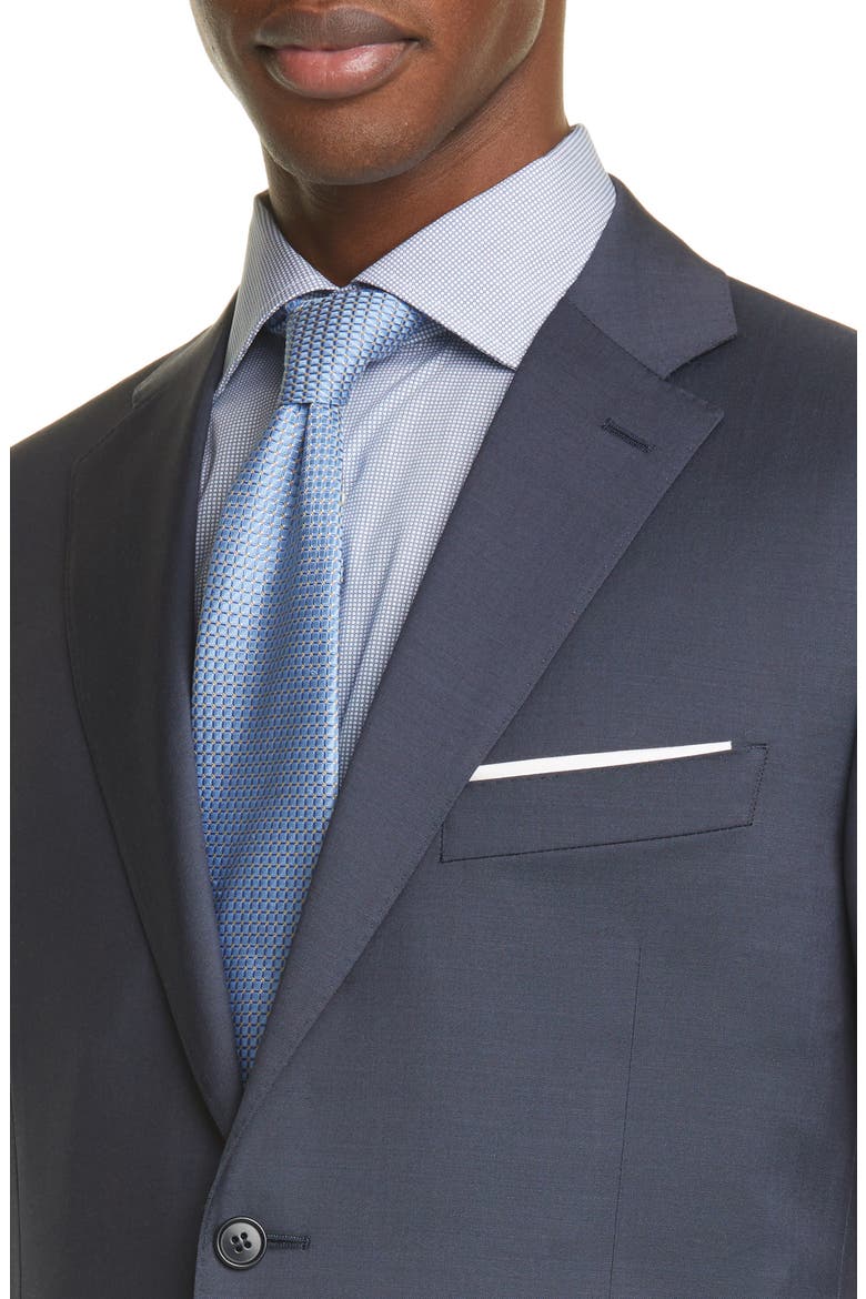 Siena Classic Fit Solid Wool Suit, Alternate, color, NAVY