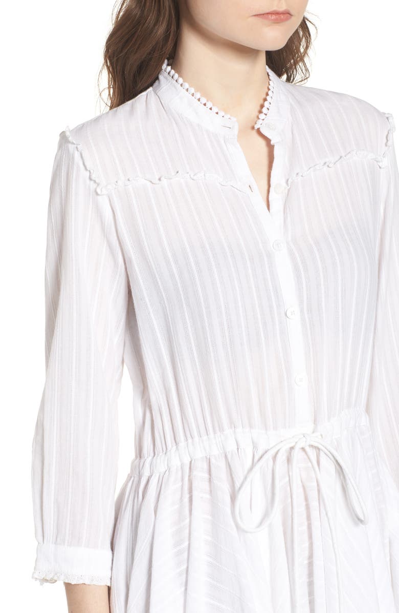 Zadig & Voltaire Ranil Textured Fit & Flare Dress, Alternate, color, 