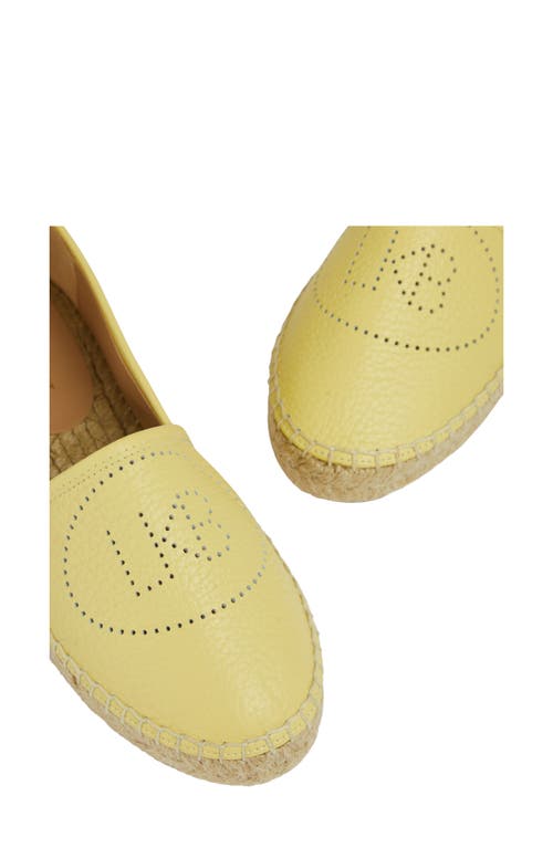 Lk Bennett Alexa Espadrille Flat In Lemon