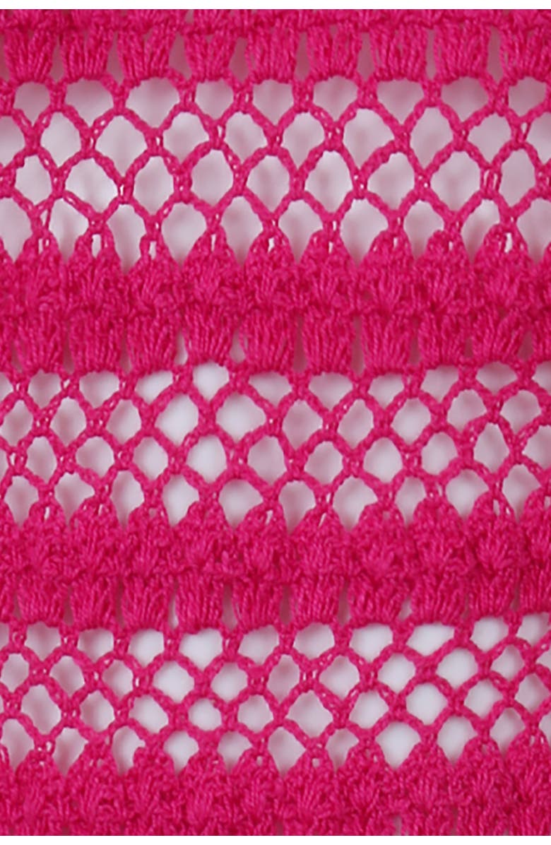 HELEN JON Kendall Crochet Dress, Alternate, color, Lotus Pink