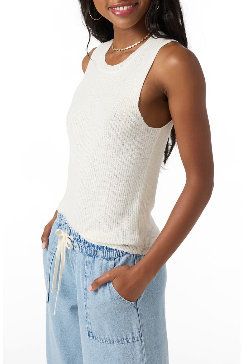 Nichola Sleeveless Sweater, Alternate, color, WINTER WHITE