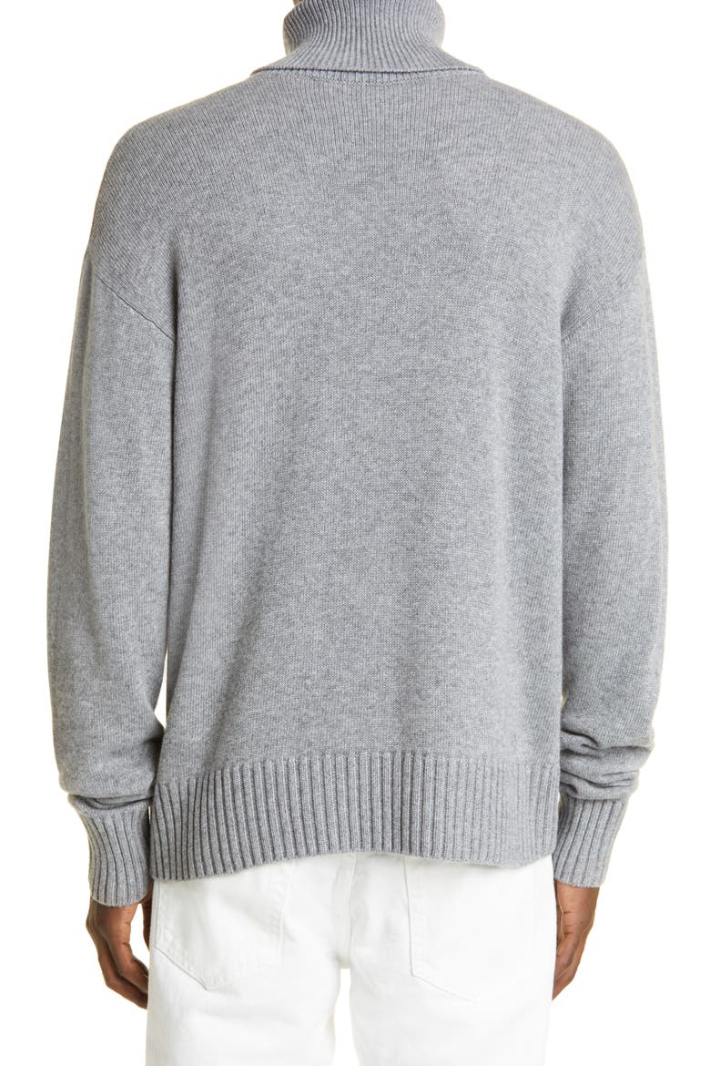 Men's Turtleneck Sweater, Alternate, color, MEDIUM GREY M