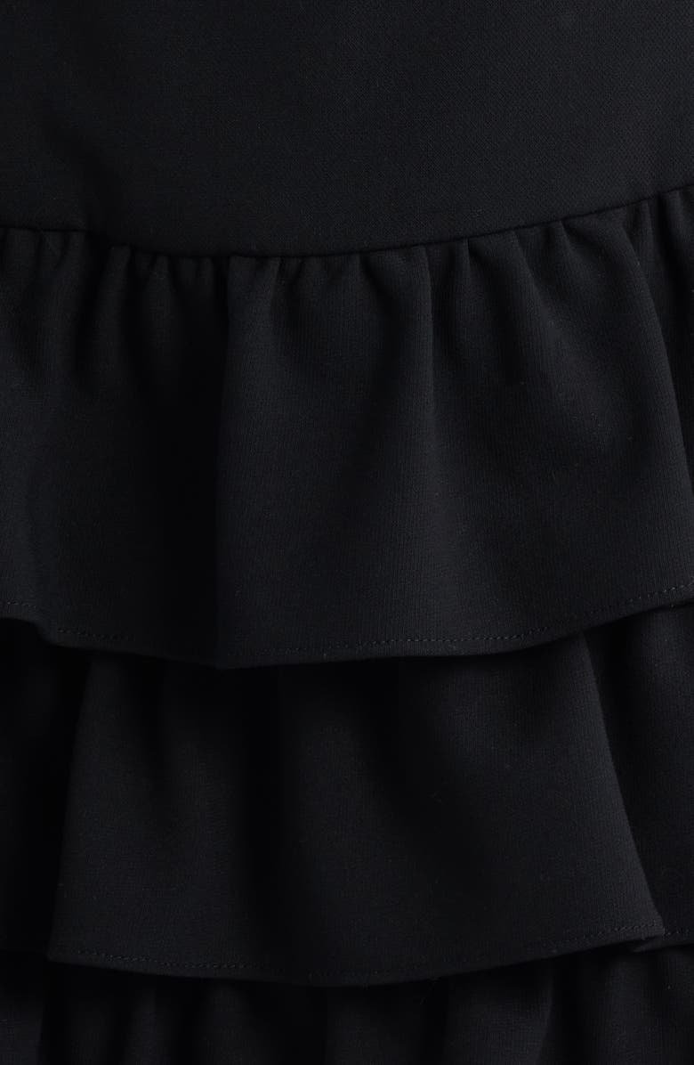 French Connection Whisper Tiered Ruffle Minidress, Alternate, color, Black