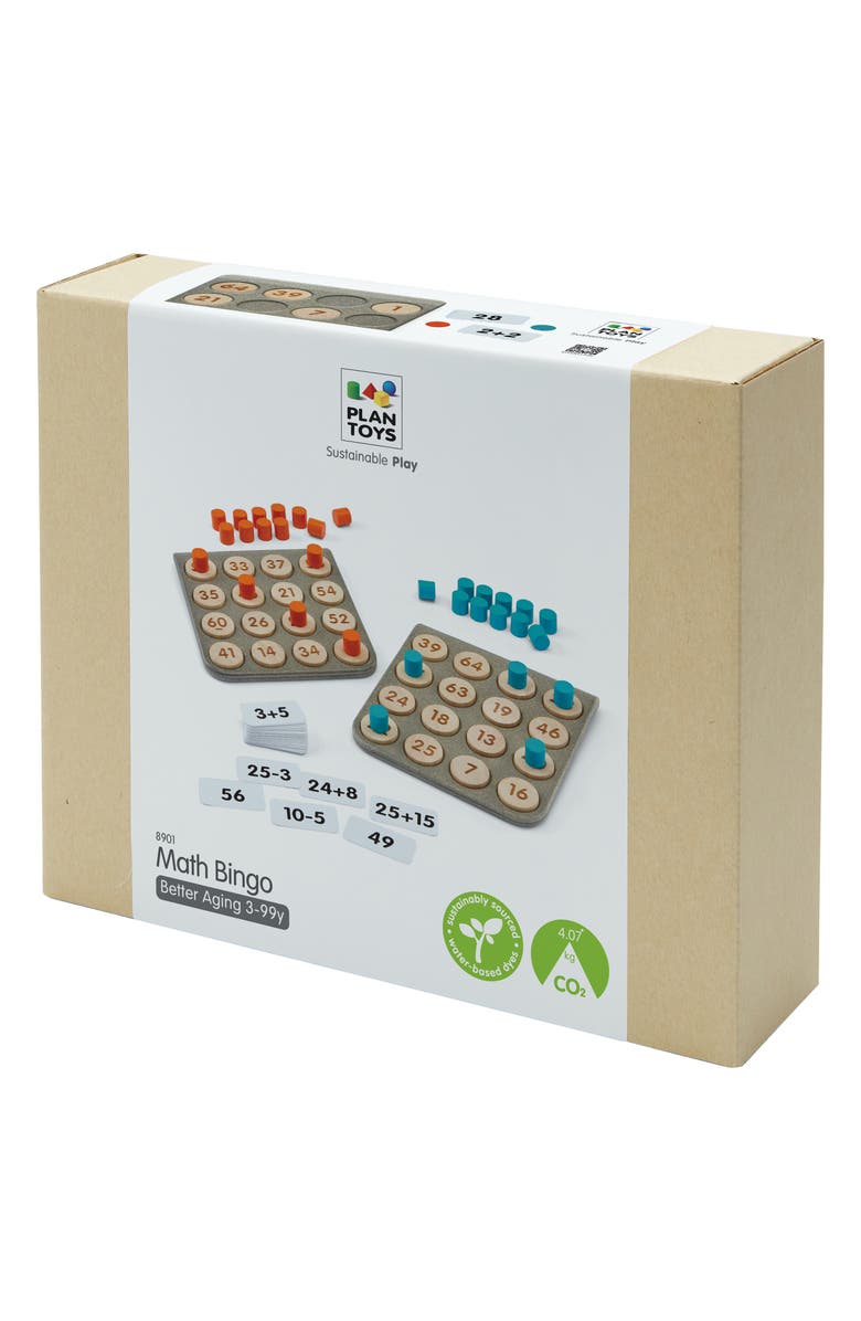 PlanToys<sup>®</sup> Math Bingo Game, Alternate, color, Assorted