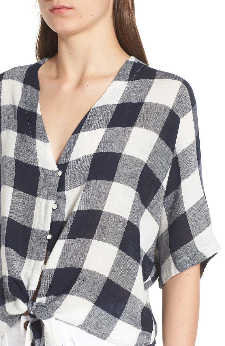 Rails Thea Tie Waist Blouse, Alternate, color, 