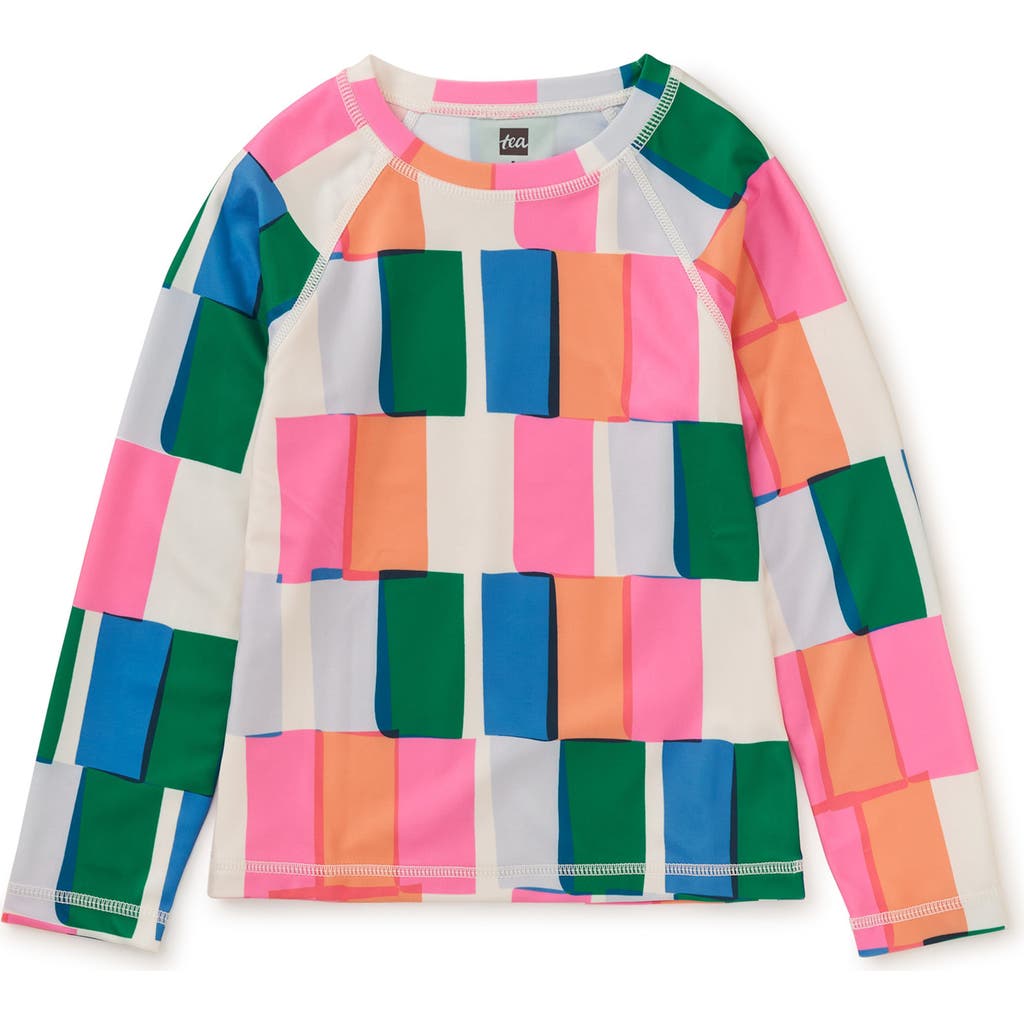 Tea Collection Long Sleeve Rash Guard In Copacabana Tile