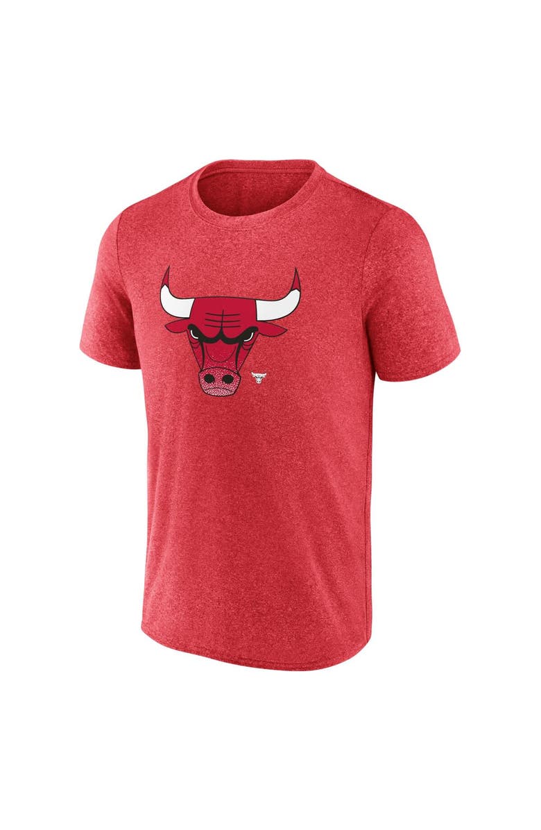 FANATICS Men's Fanatics Heather Red Chicago Bulls Iconic Overtime T-Shirt, Alternate, color, Heather Red