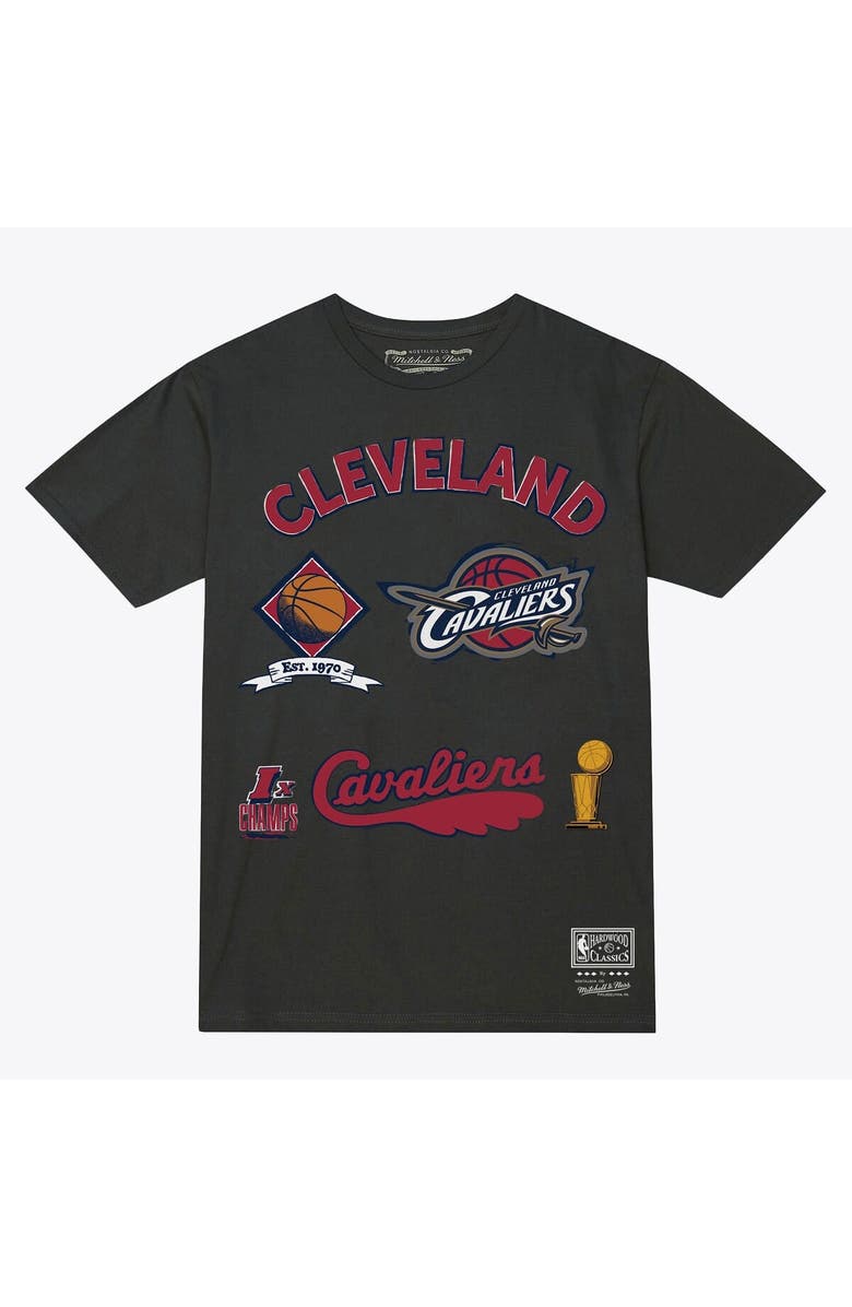Mitchell & Ness Men's Mitchell & Ness  Charcoal Cleveland Cavaliers Hardwood Classics Legacy Defined T-Shirt, Alternate, color, Charcoal