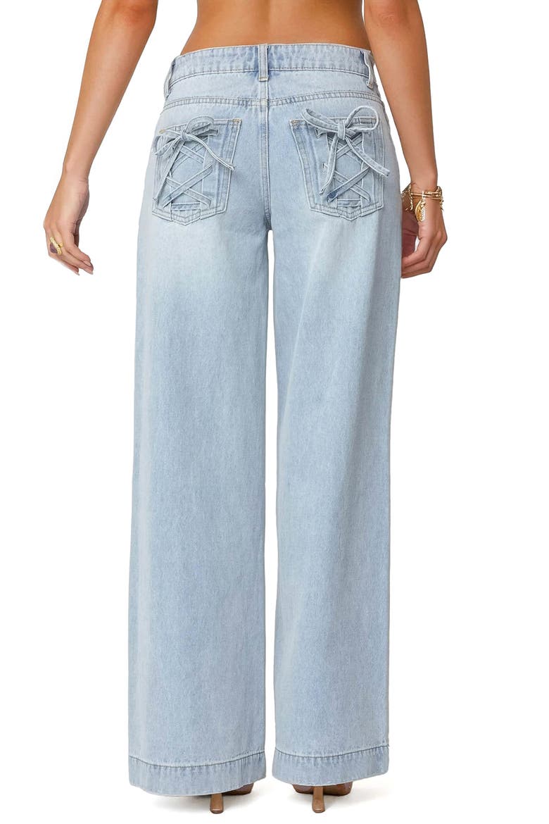 Sidonie Low Rise Wide Leg Jeans, Alternate, color, LIGHT-BLUE