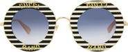 Gucci 44mm Gradient Round Sunglasses