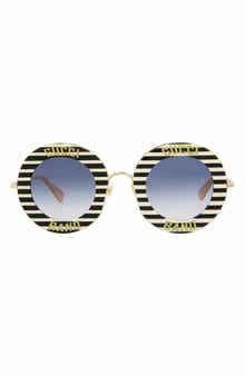 44mm Gradient Round Sunglasses