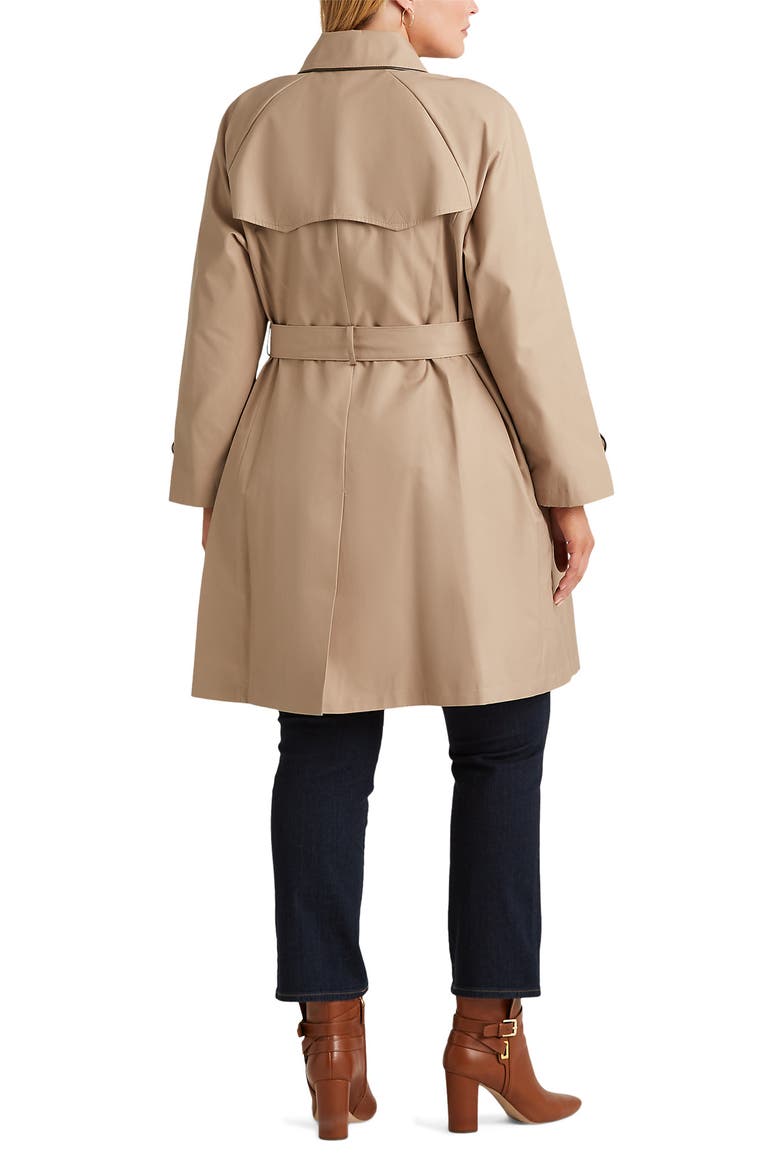Belted Double Breasted Trench Coat, Alternate, color, SAND