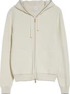 Eleventy Full Zip Hoodie with Metallic Trim